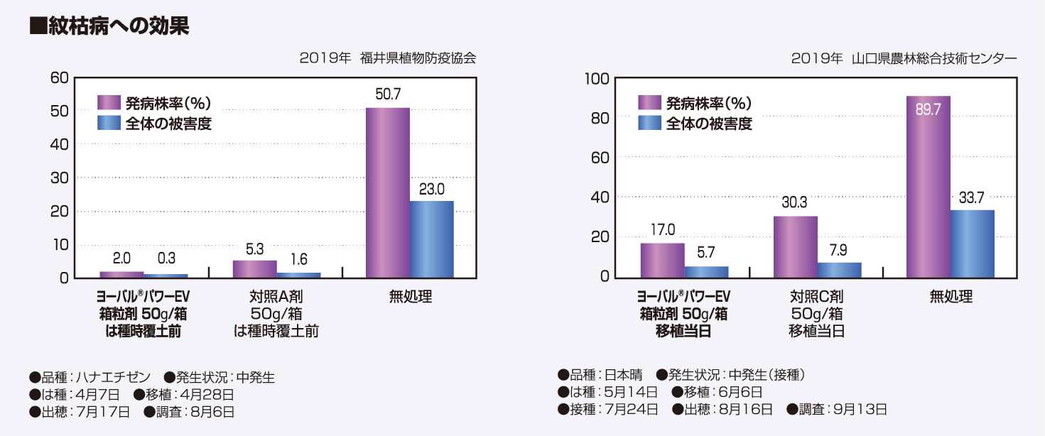 紋枯病への効果