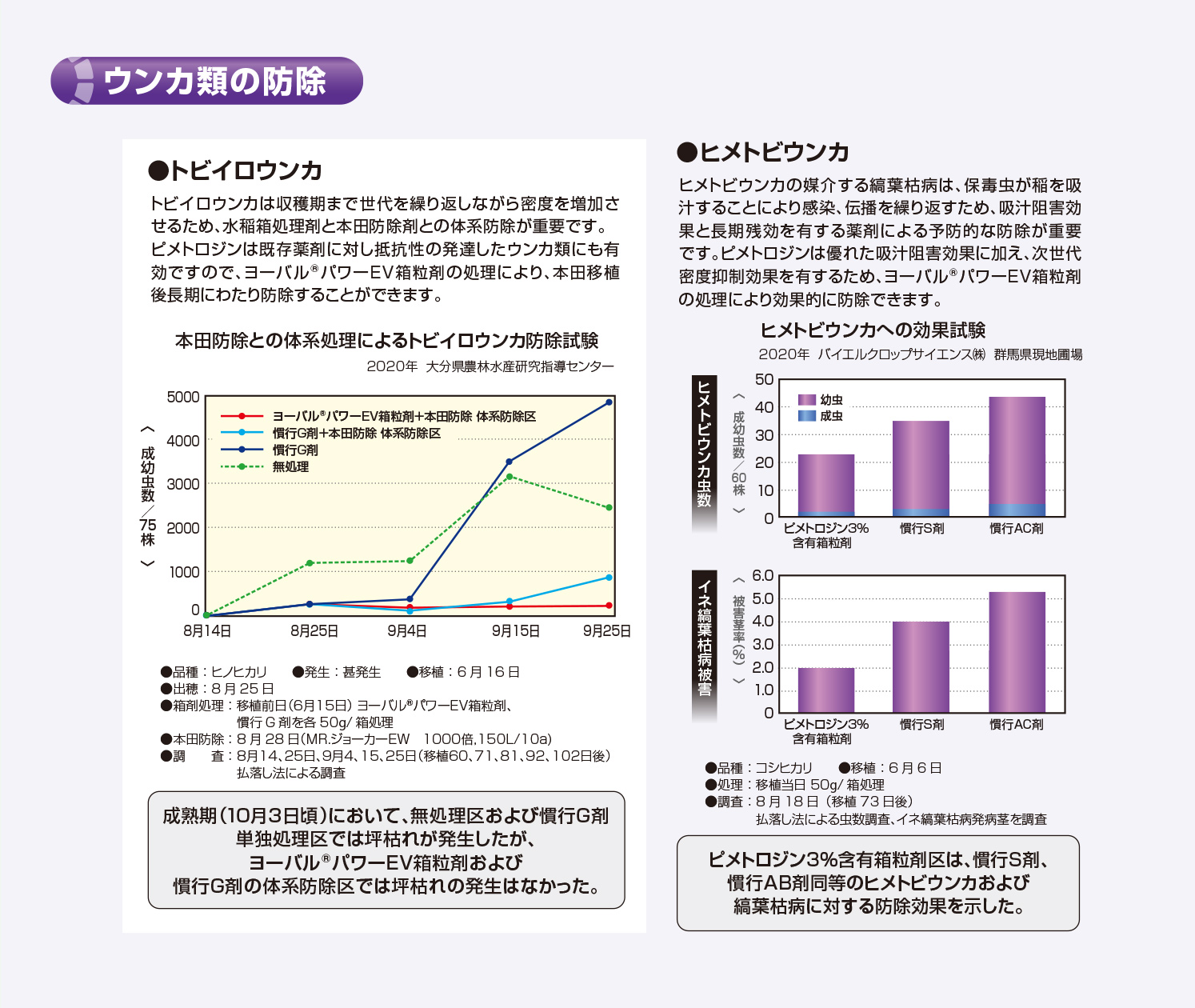 ウンカ類の防除