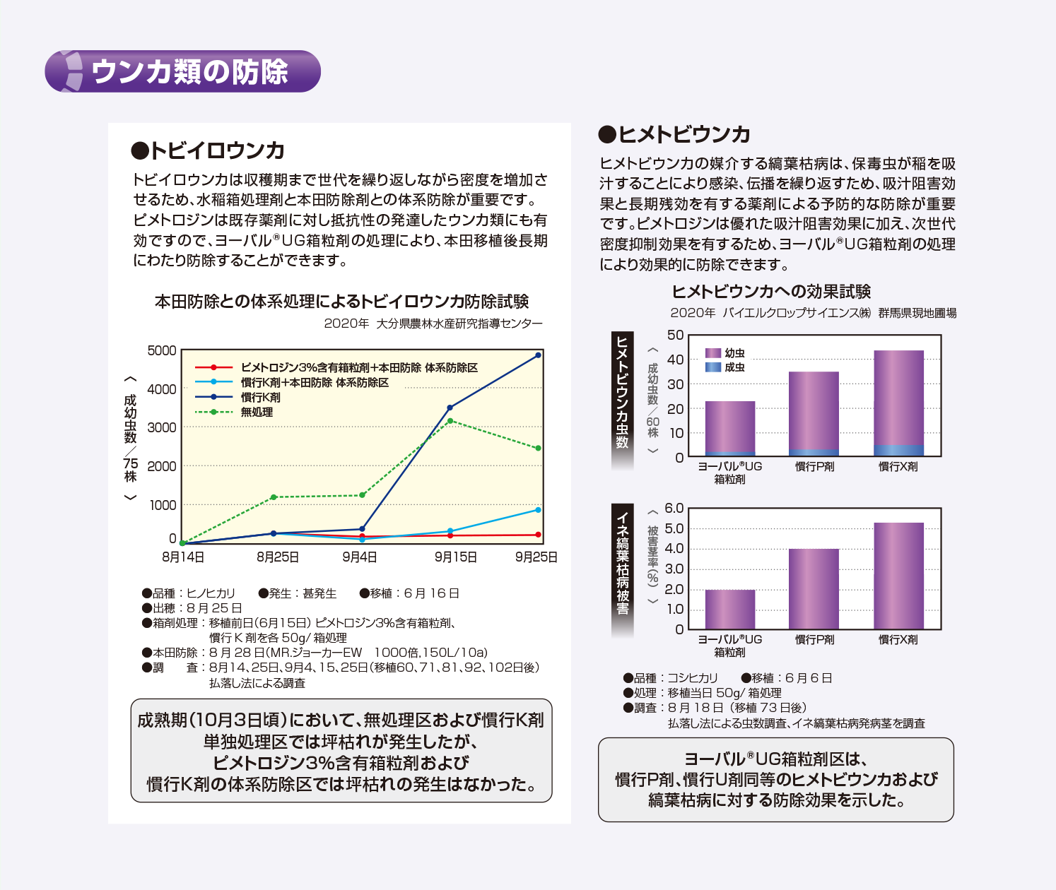 ウンカ類の防除